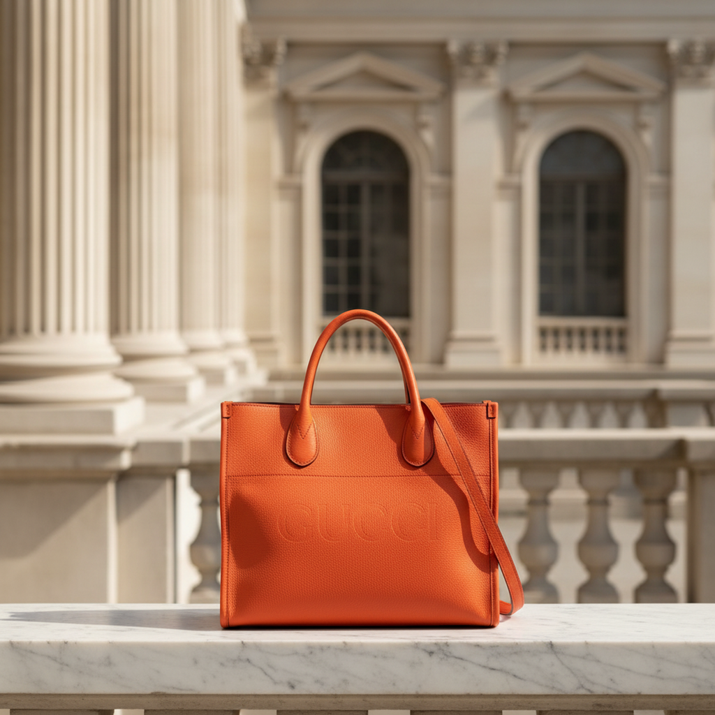 Gucci Logo Tote · Leather