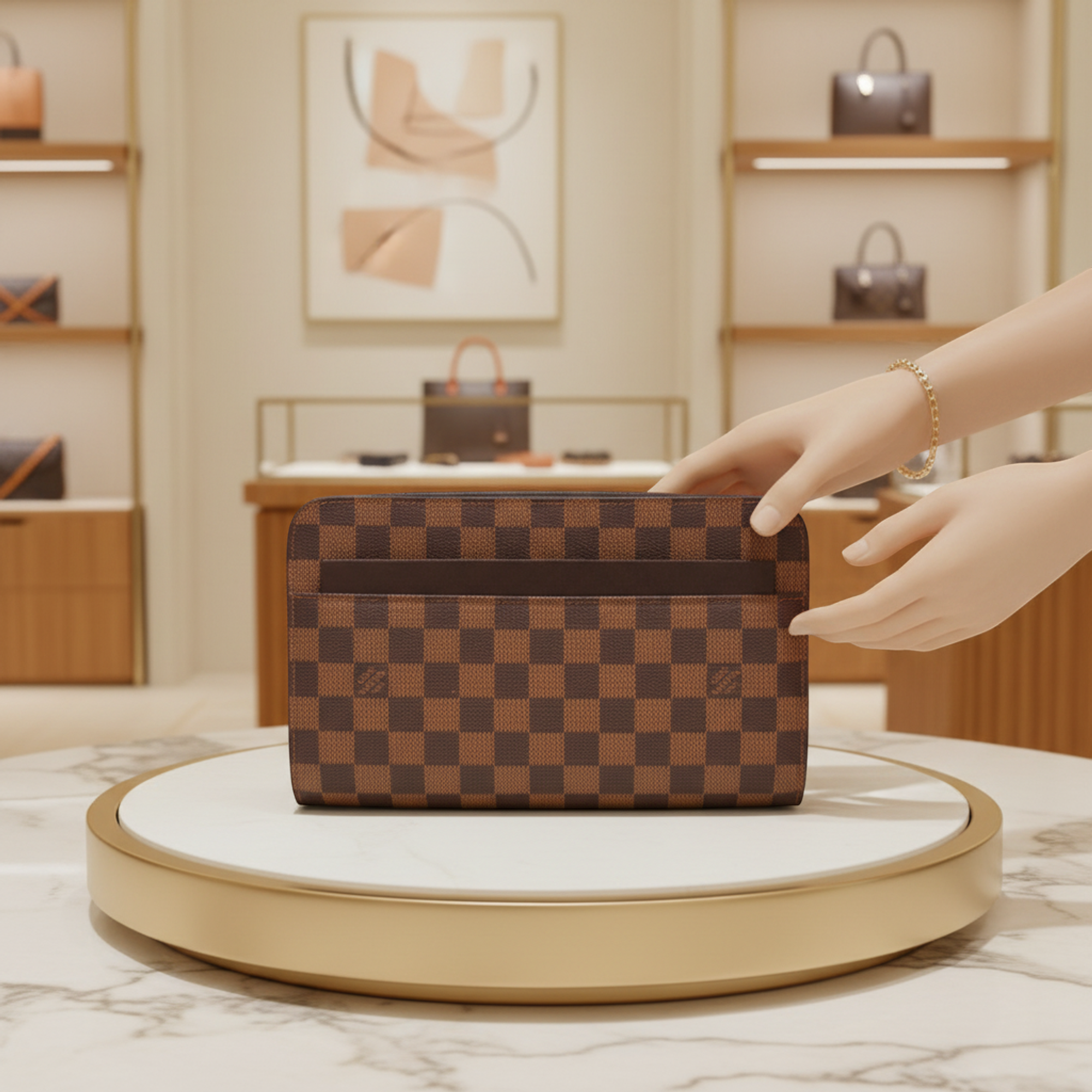 Louis Vuitton Damier Saint Louis · Clutch