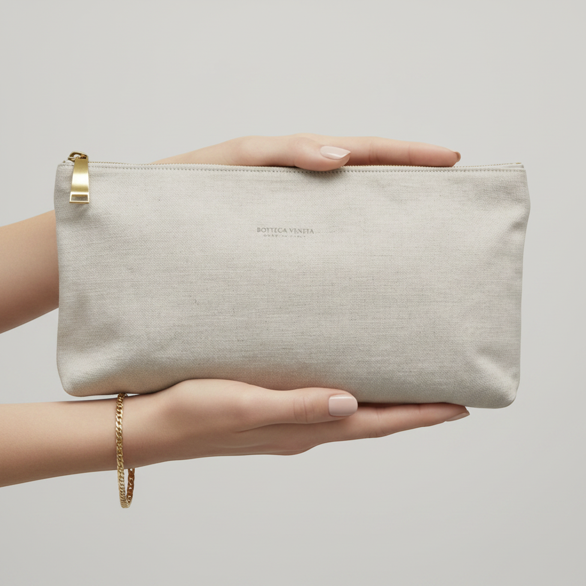 Bottega Veneta Canvas Pouch