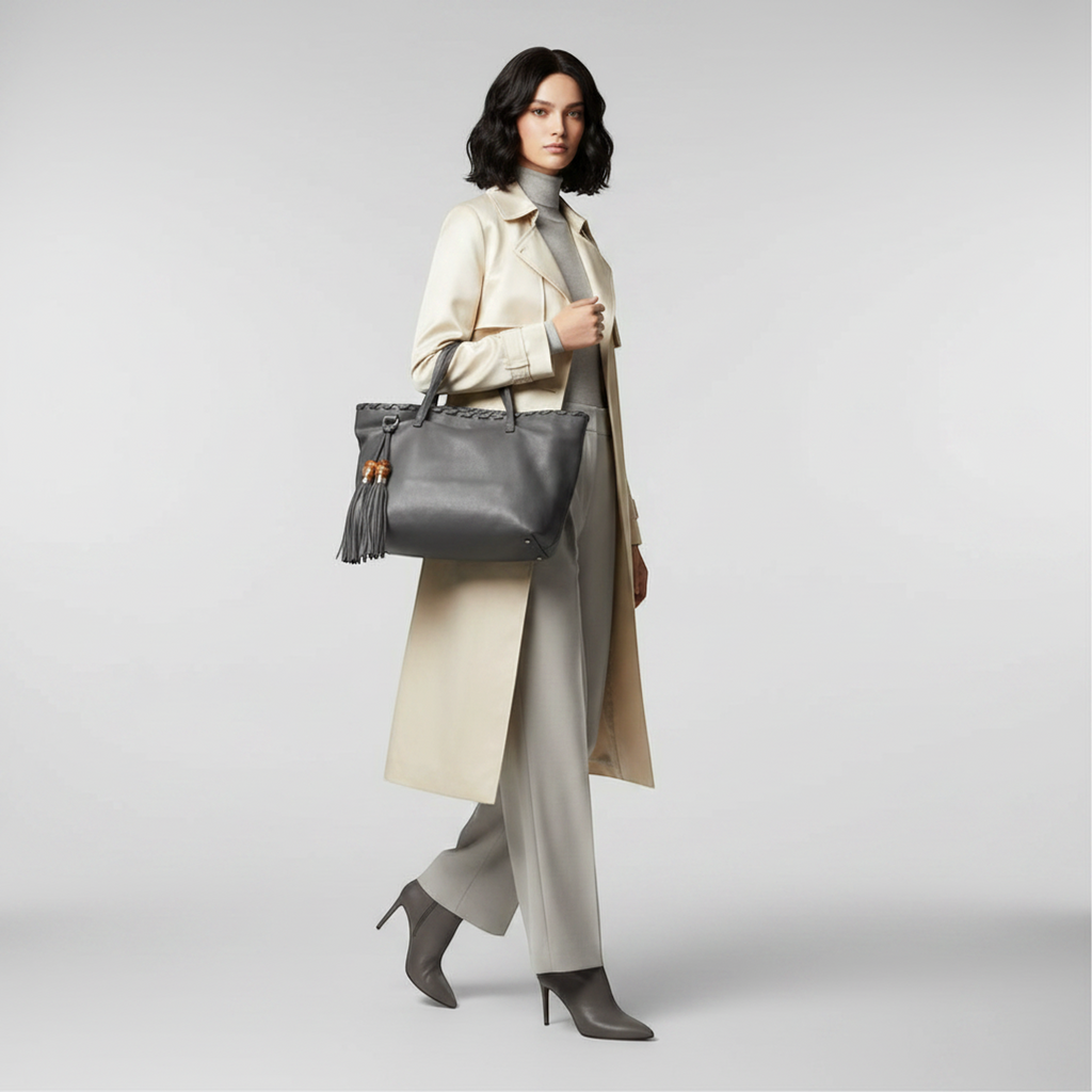 Gucci Bamboo Tassel · Leather Tote
