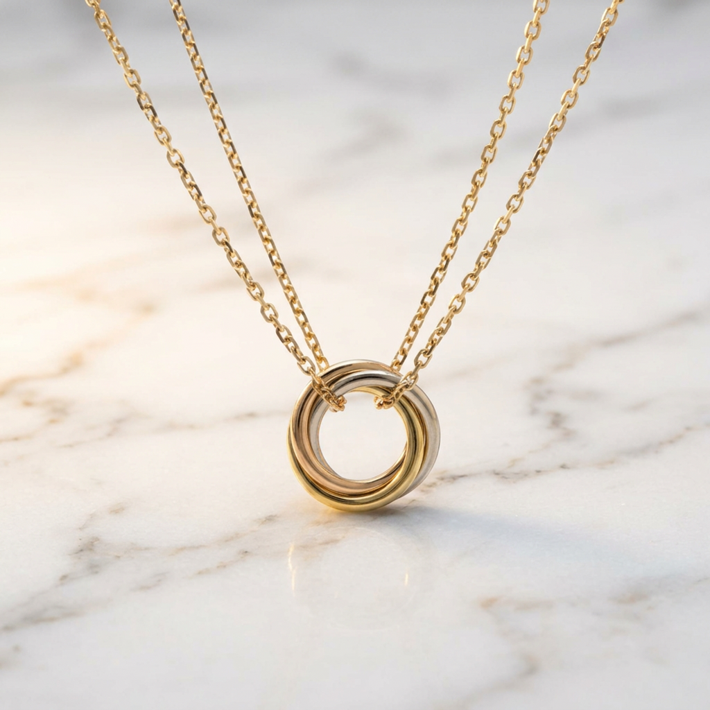 Cartier Baby Trinity · Tri-Gold Necklace