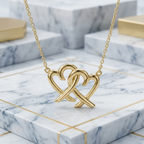 Tiffany Double Loving Heart · 18K Yellow Gold