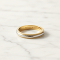 Tiffany Milgrain · Platinum & 18K Yellow Gold