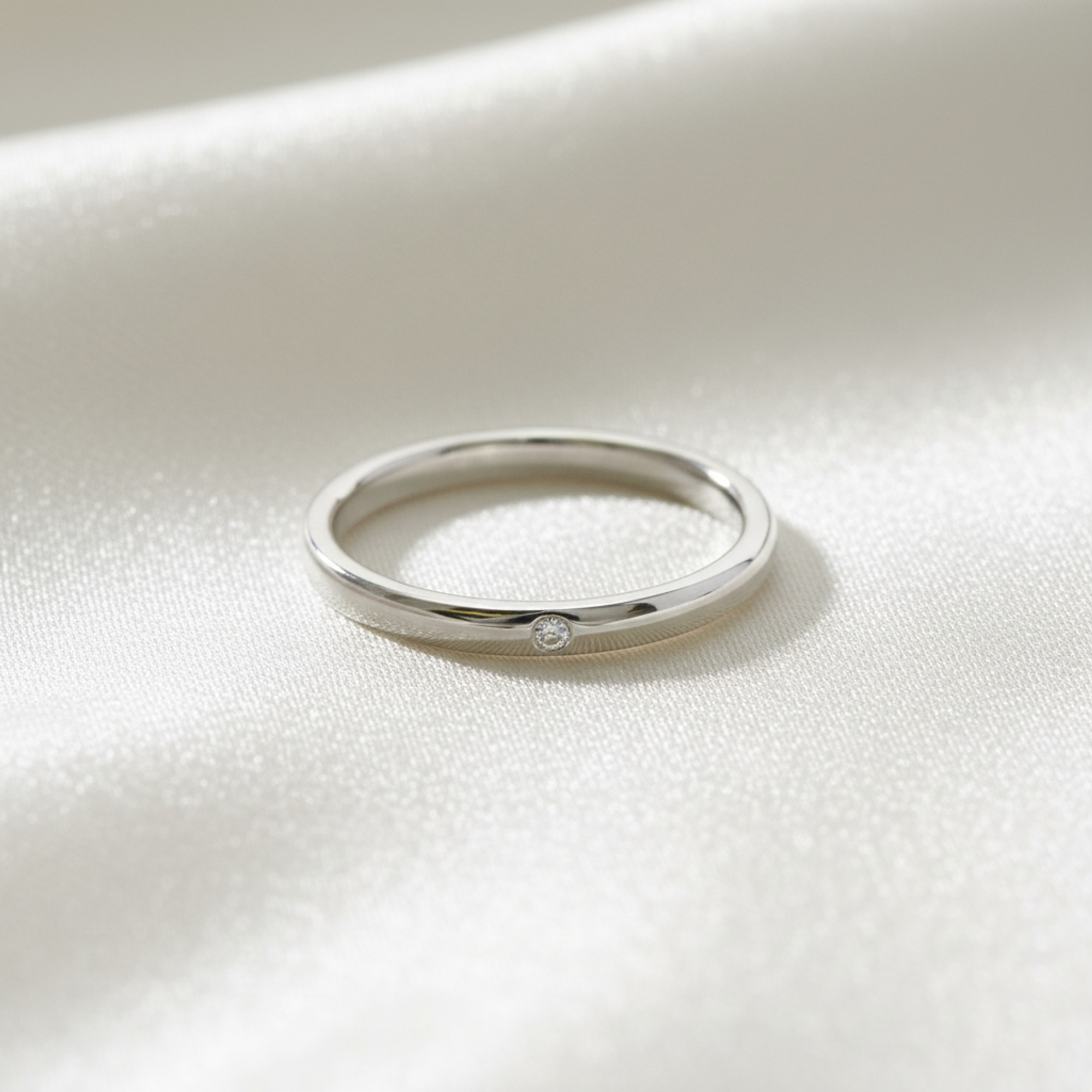 Tiffany Stacking Band · Platinum · Diamond