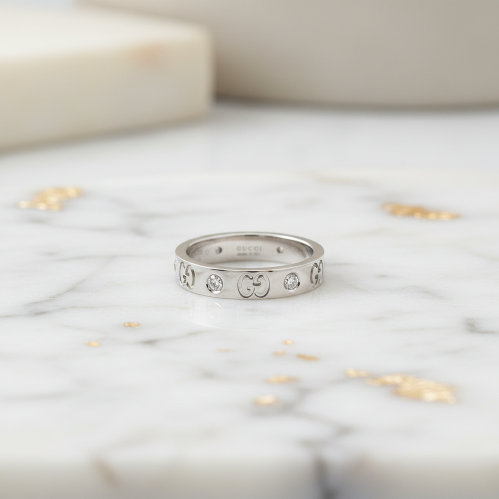 Gucci Icon · Diamond · 18K White Gold