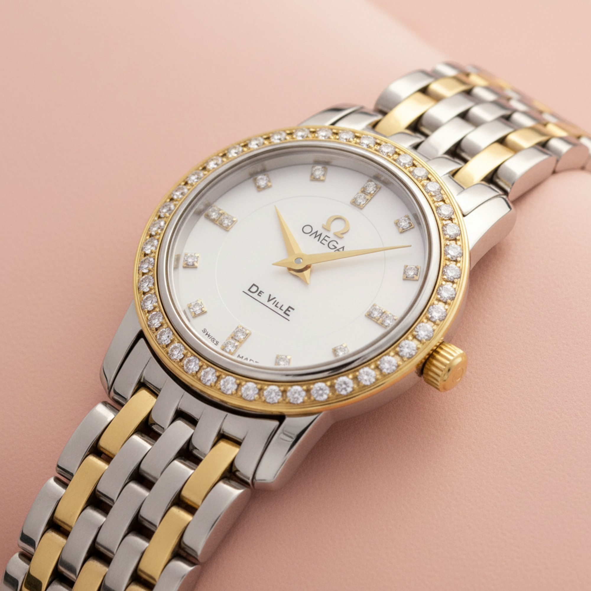 Omega De Ville · Diamond · Steel & 18K Gold
