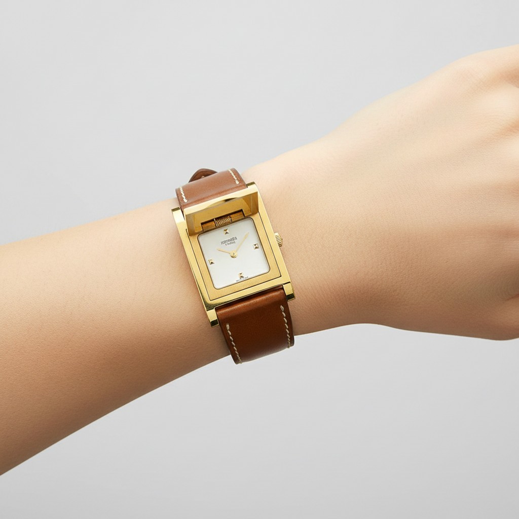 Hermès Medor · Gold Plated · Quartz