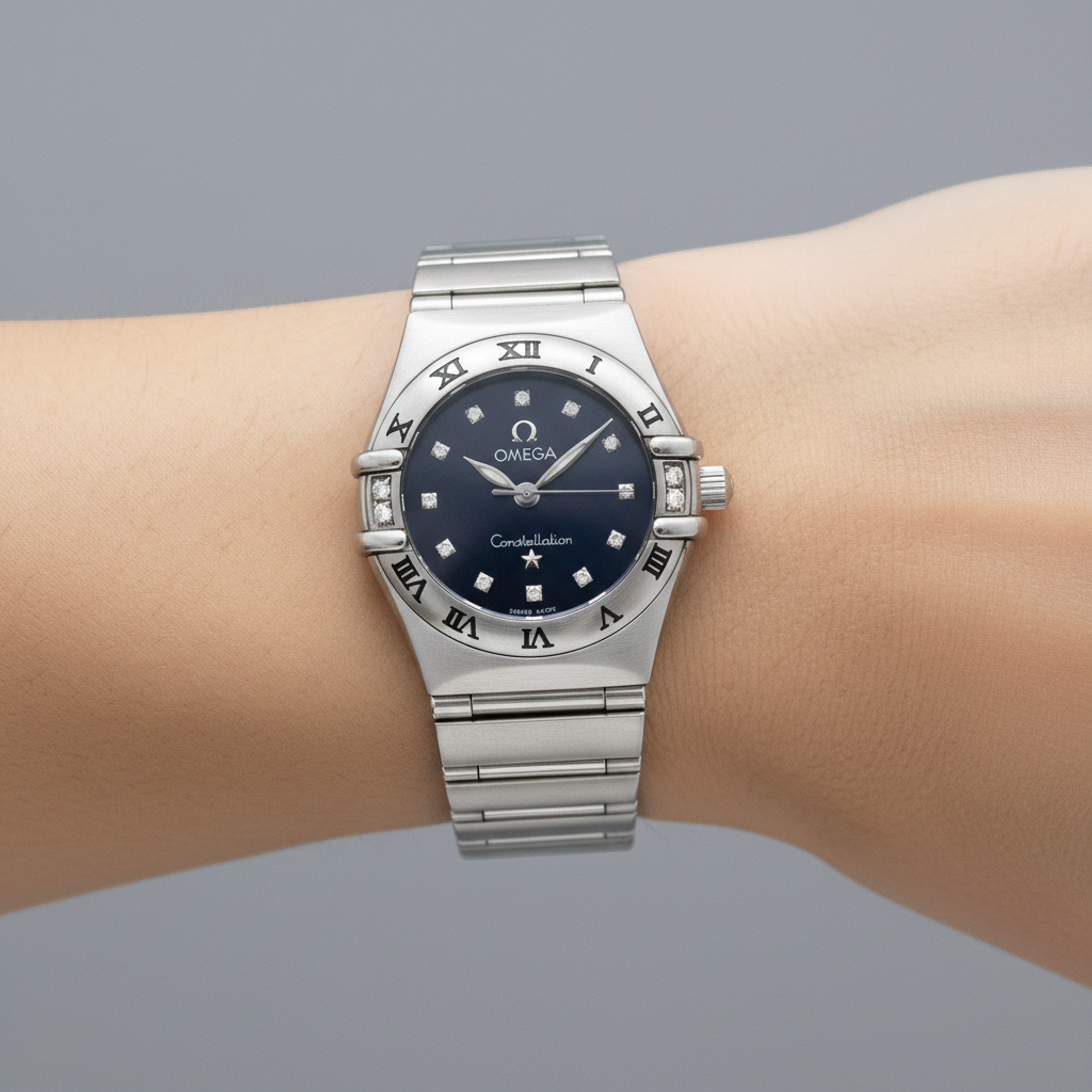 Omega Constellation · Diamond · Steel · Quartz
