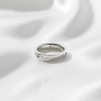 Tiffany Platinum Band · Three Diamonds