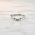 Tiffany Curved Band · Platinum · Diamonds