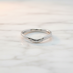Tiffany Curved Band · Platinum · Diamonds