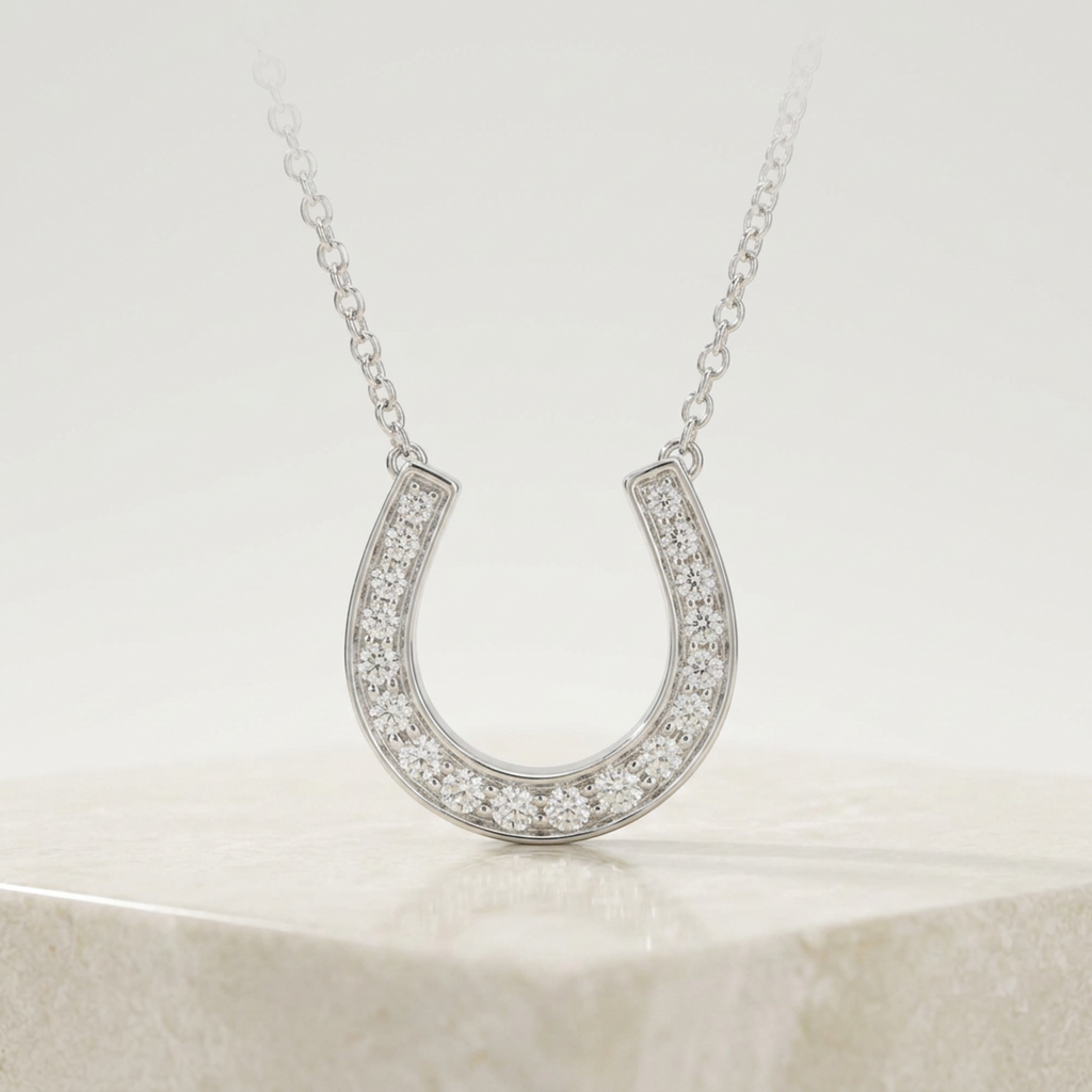 Tiffany Horseshoe · Platinum · Diamond