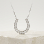 Tiffany Horseshoe · Platinum · Diamond