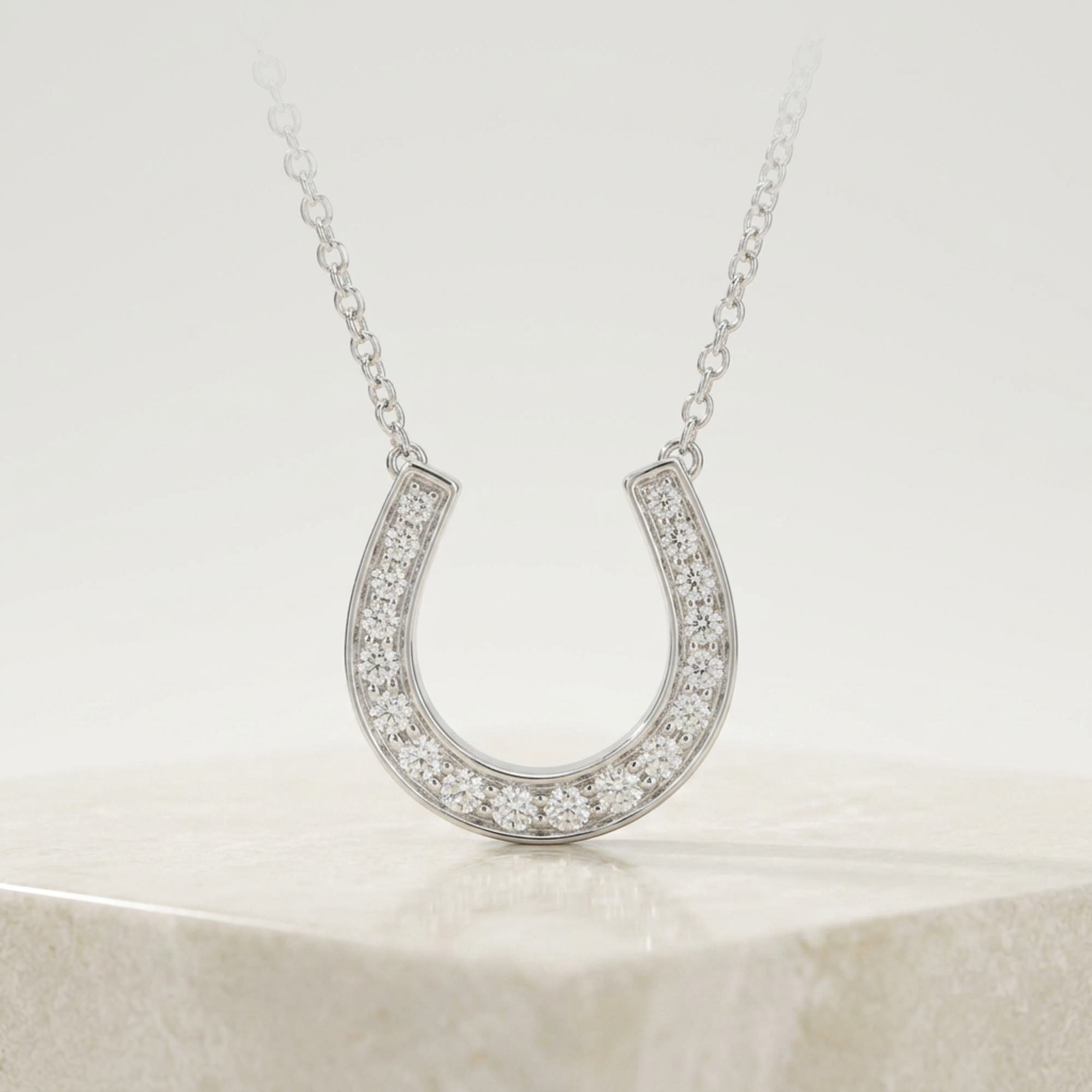 Tiffany Horseshoe · Platinum · Diamond