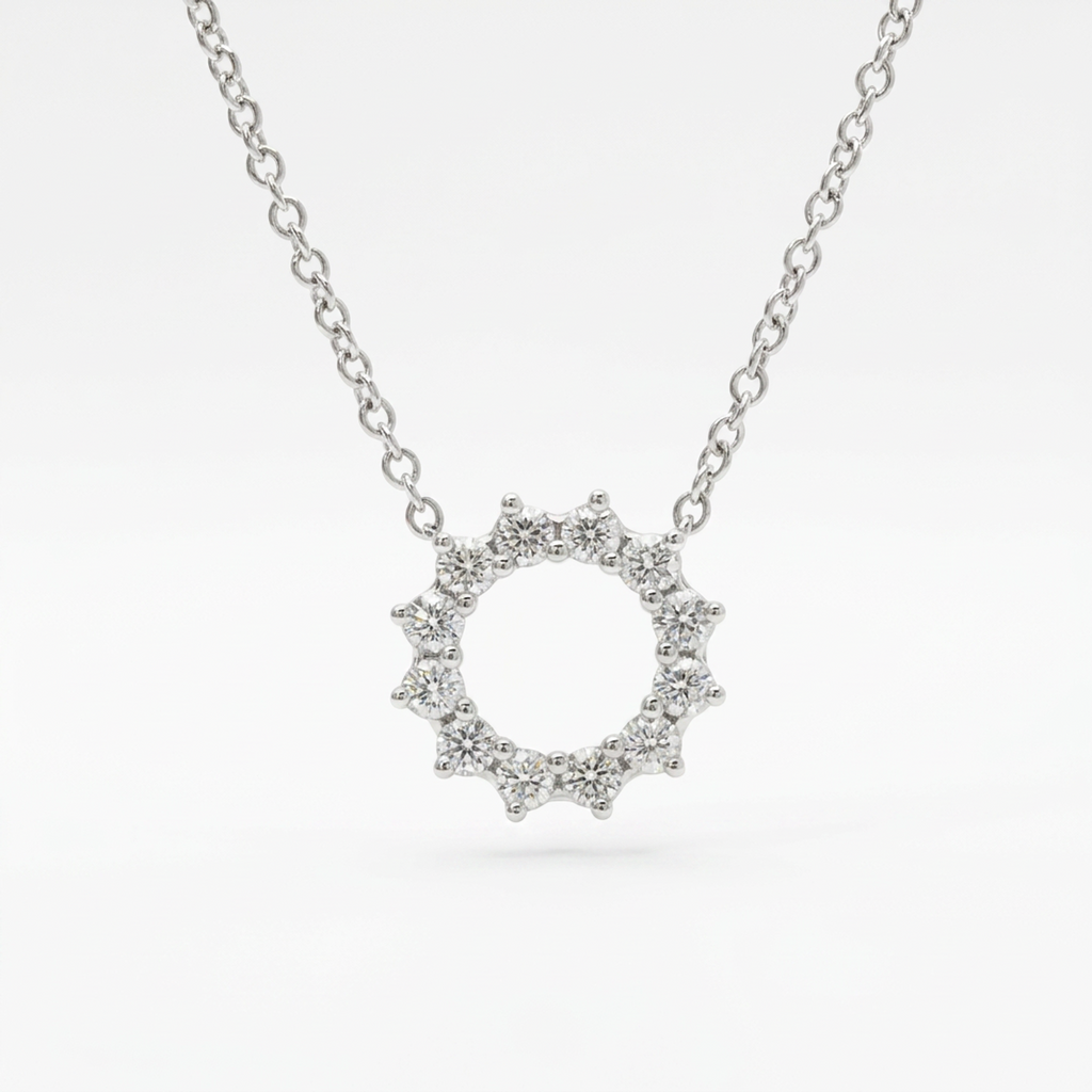 Tiffany Open Circle Mini · Platinum · Diamond