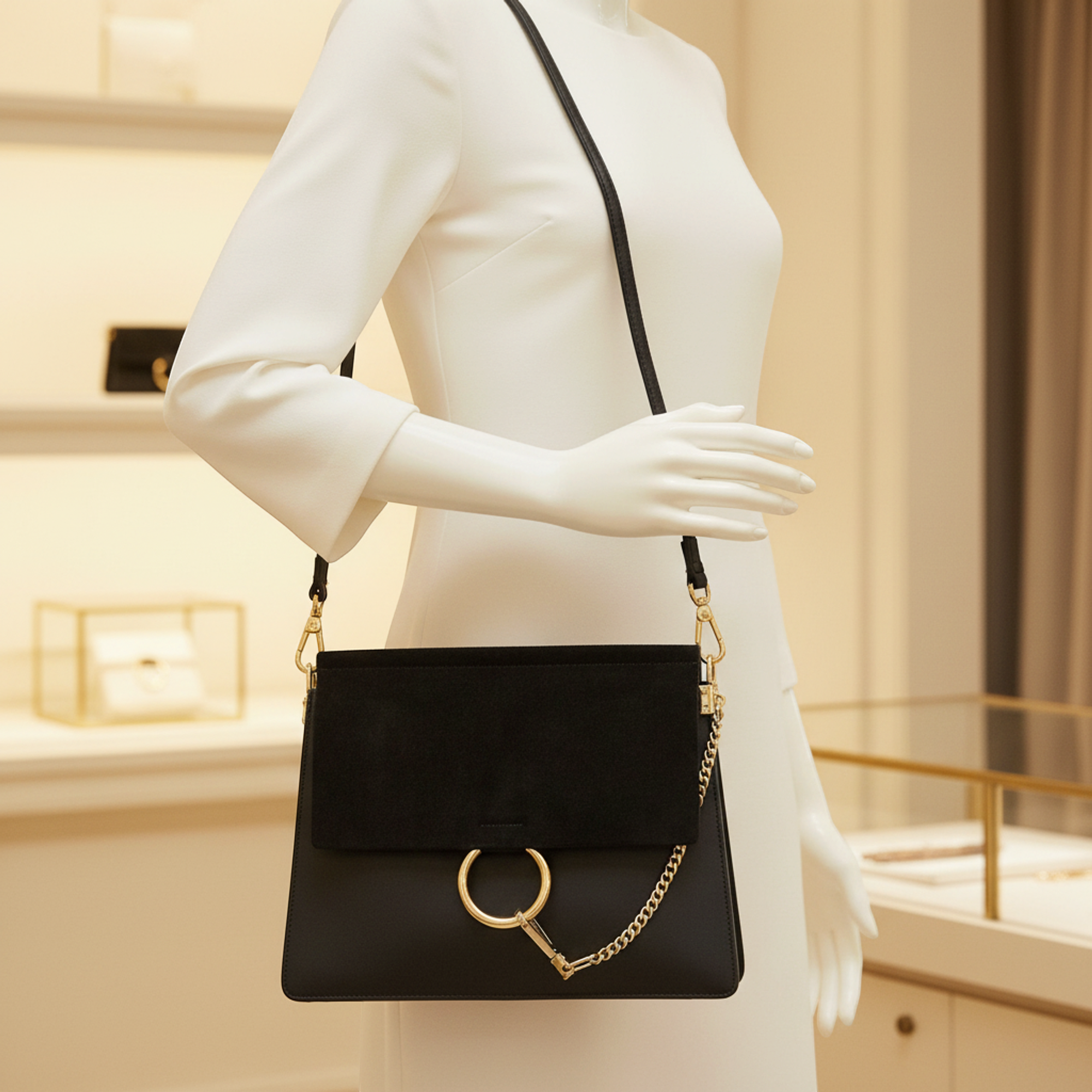 Chloé Faye Medium · Suede & Leather