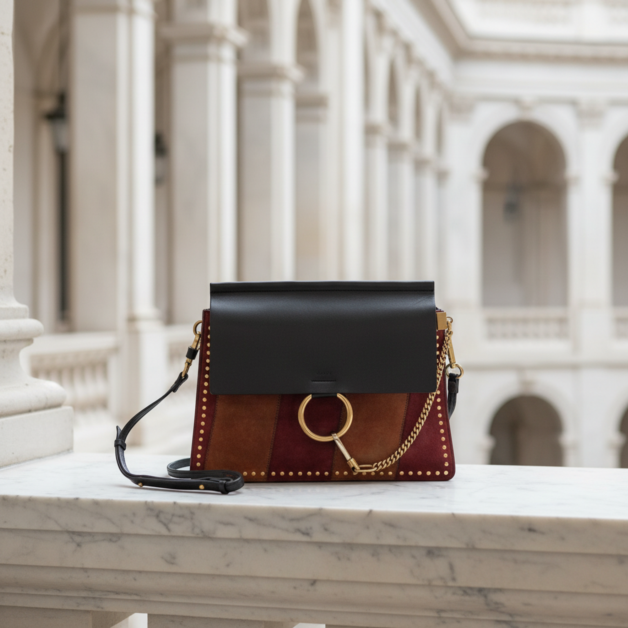 Chloé Faye Medium · Suede & Leather