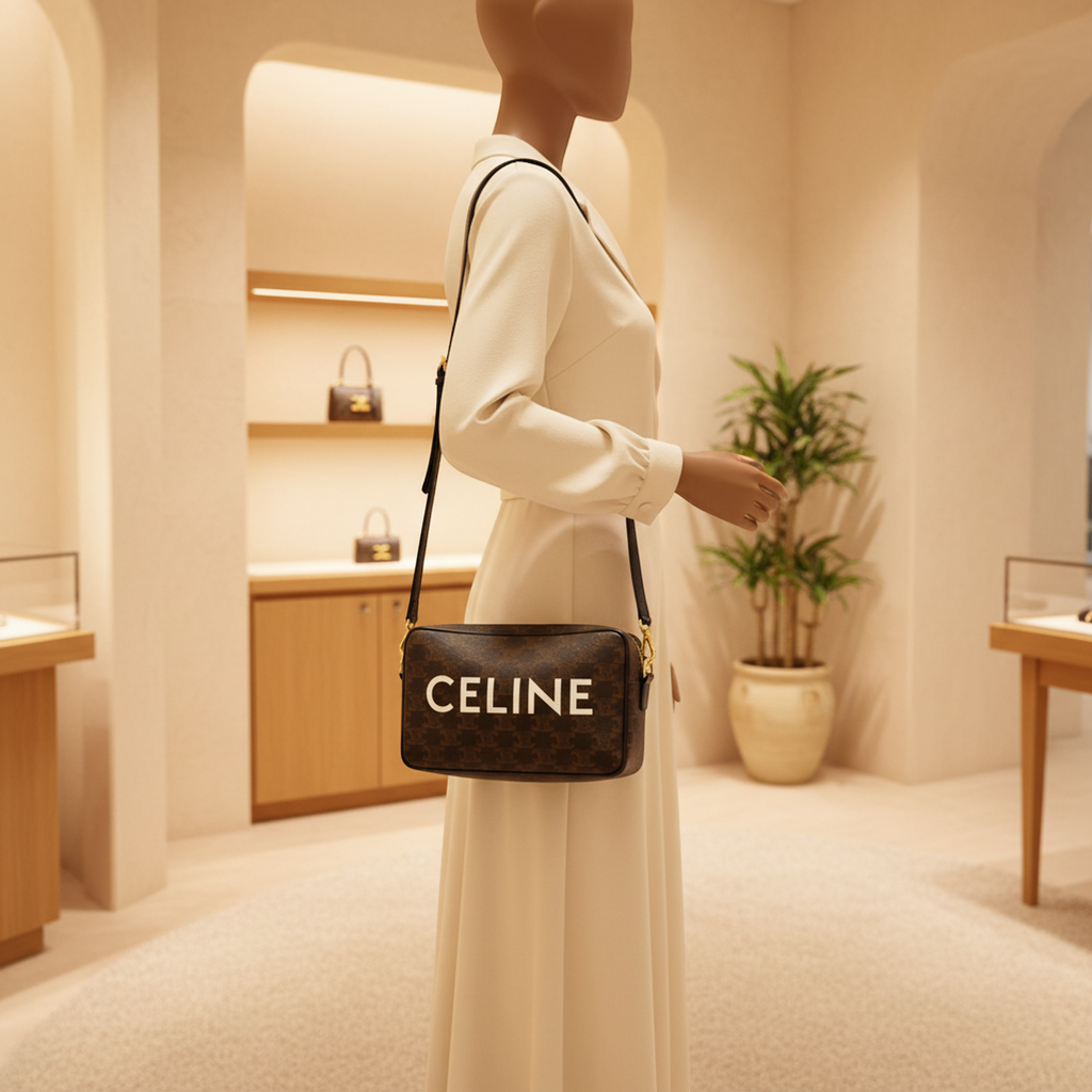 Celine Triomphe Horizontal · Coated Canvas