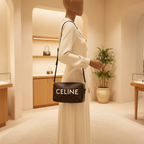 Celine Triomphe Horizontal · Coated Canvas