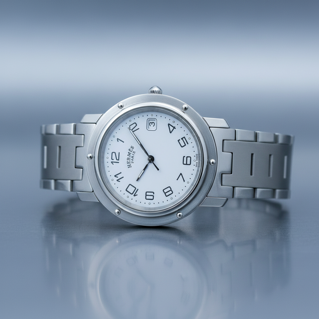 Hermès Clipper · Steel · Quartz