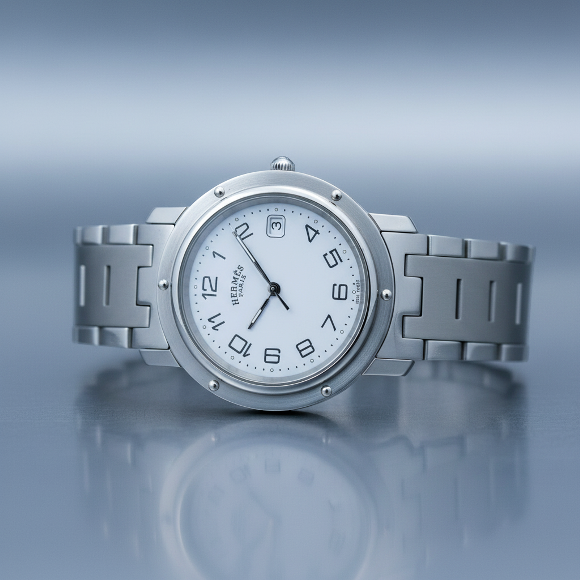 Hermès Clipper · Steel · Quartz