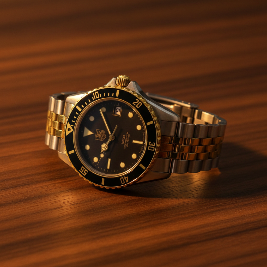 Tag Heuer Professional · Gold Plated Steel
