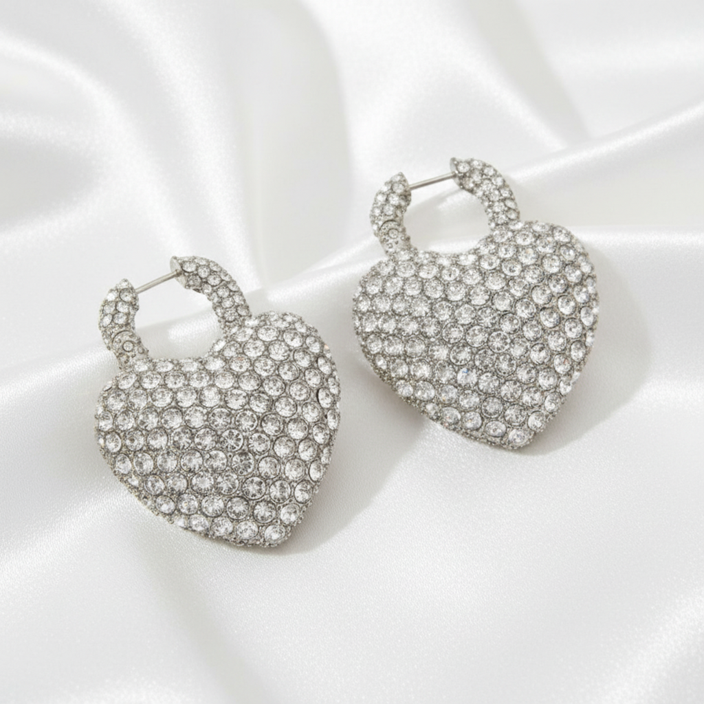 Balenciaga Minnie XL · Rhinestone Heart