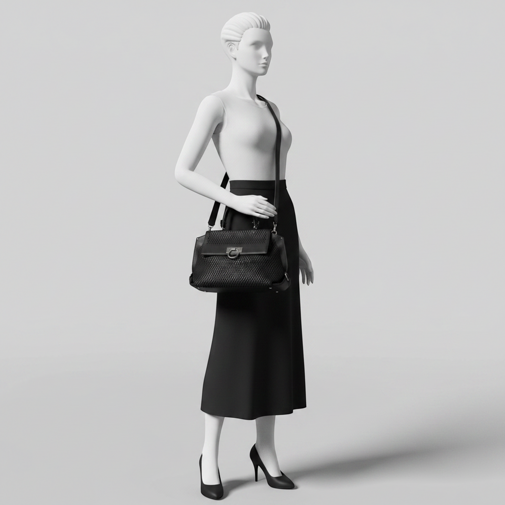 Salvatore Ferragamo Gancini · Punching Leather