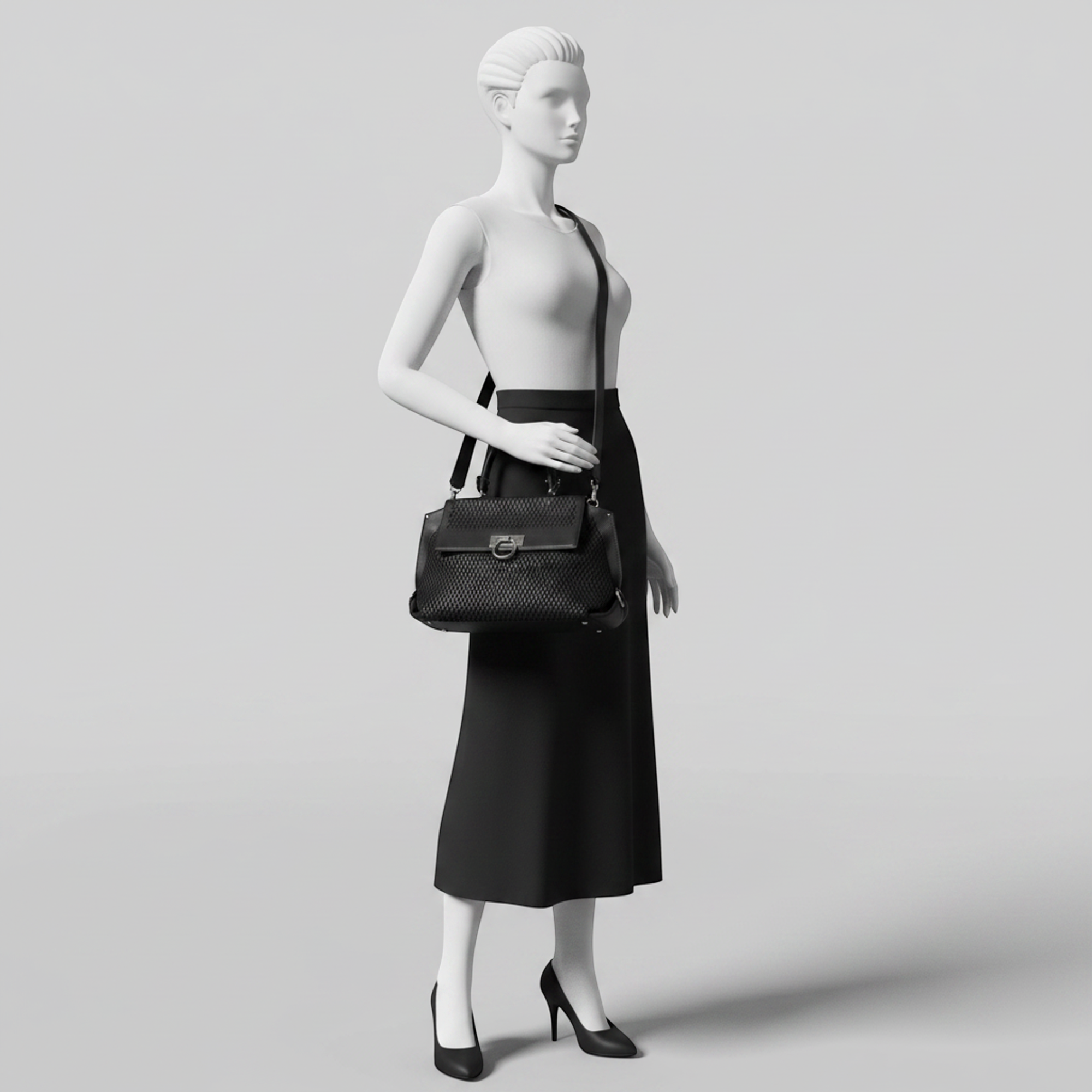 Salvatore Ferragamo Gancini · Punching Leather