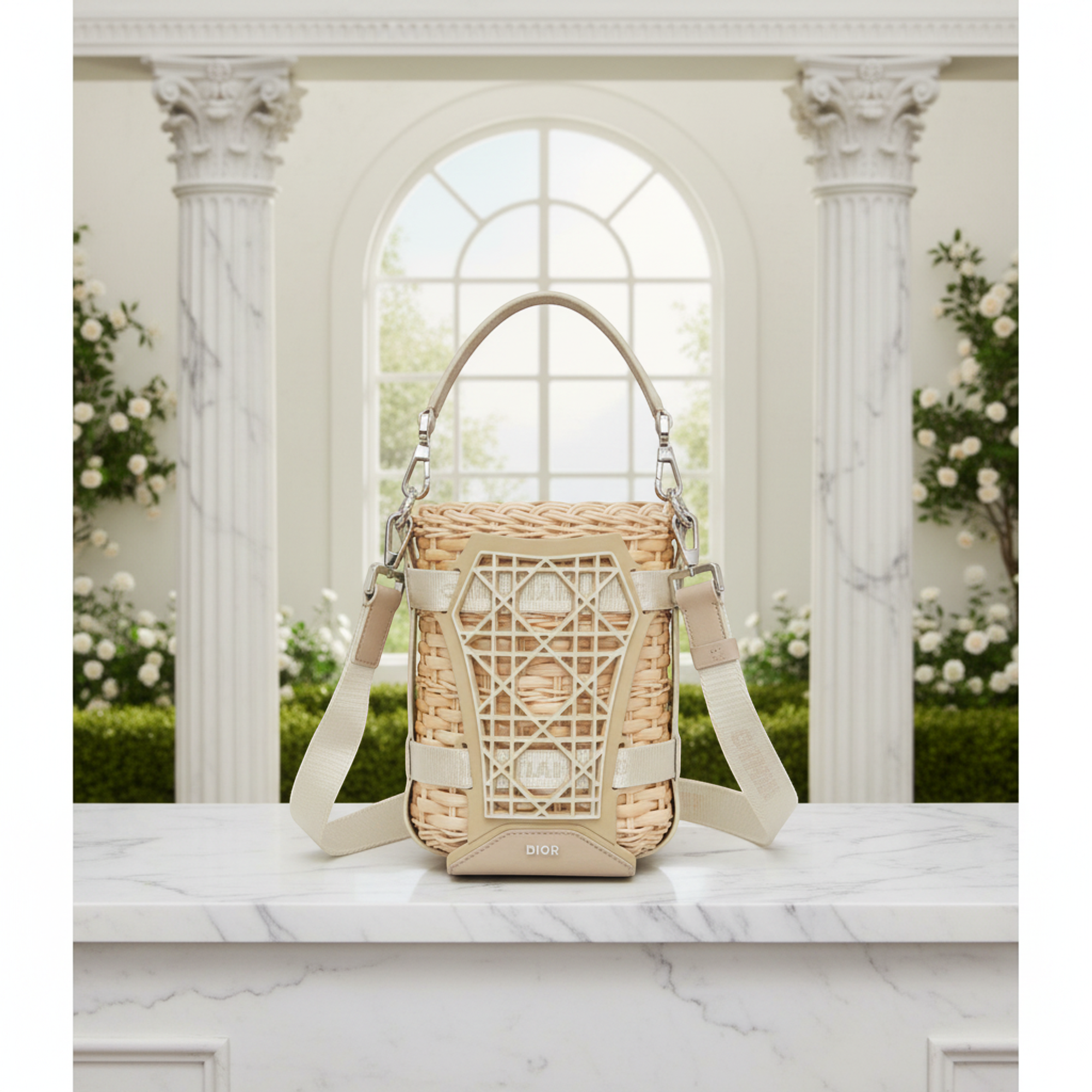 Christian Dior Sahara · Rattan Basket Bag