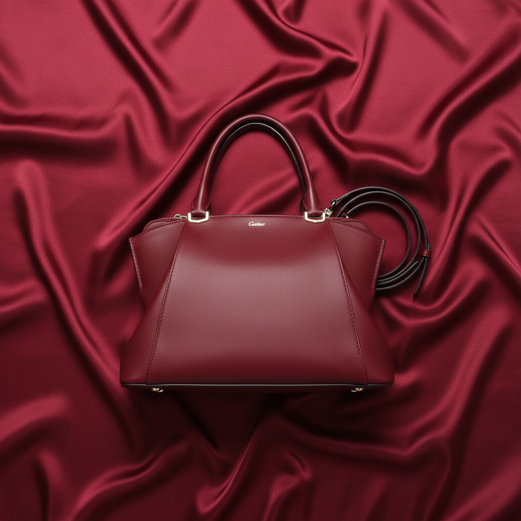 Cartier C de Cartier · Leather Shoulder Bag