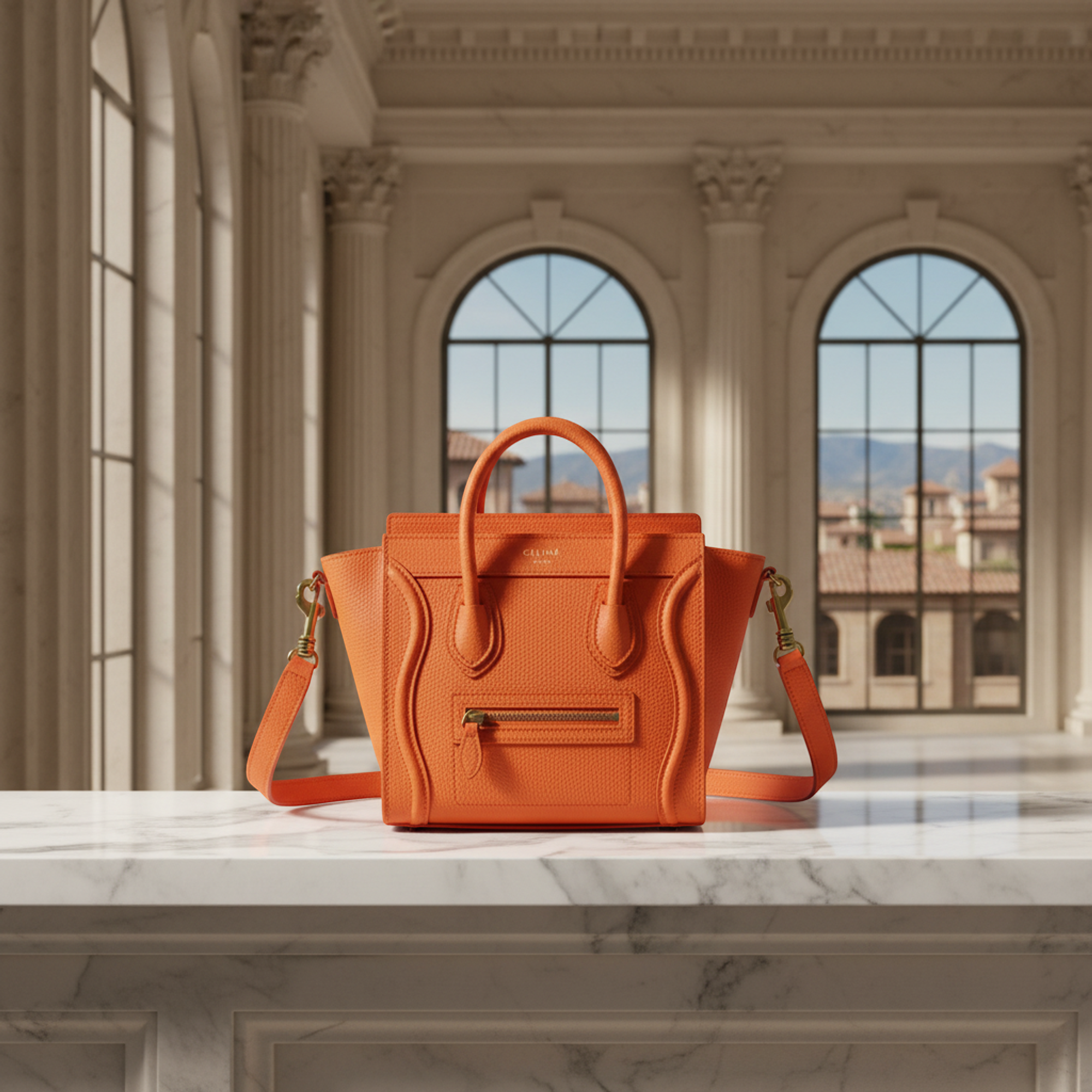 Celine Luggage Nano · Leather
