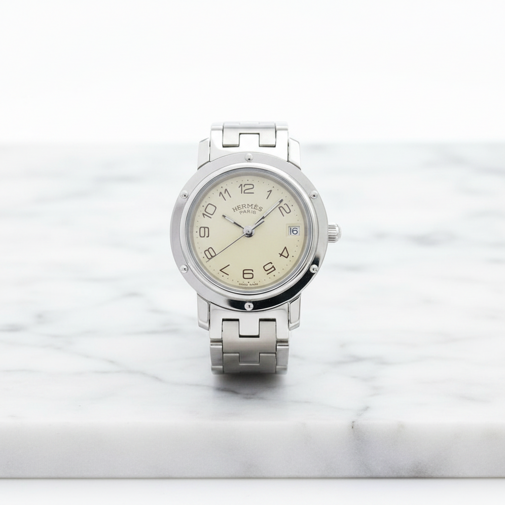 Hermès Clipper · Steel · Quartz