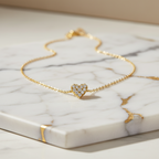 AHKAH Heart Pavé · 18K Yellow Gold · Diamond