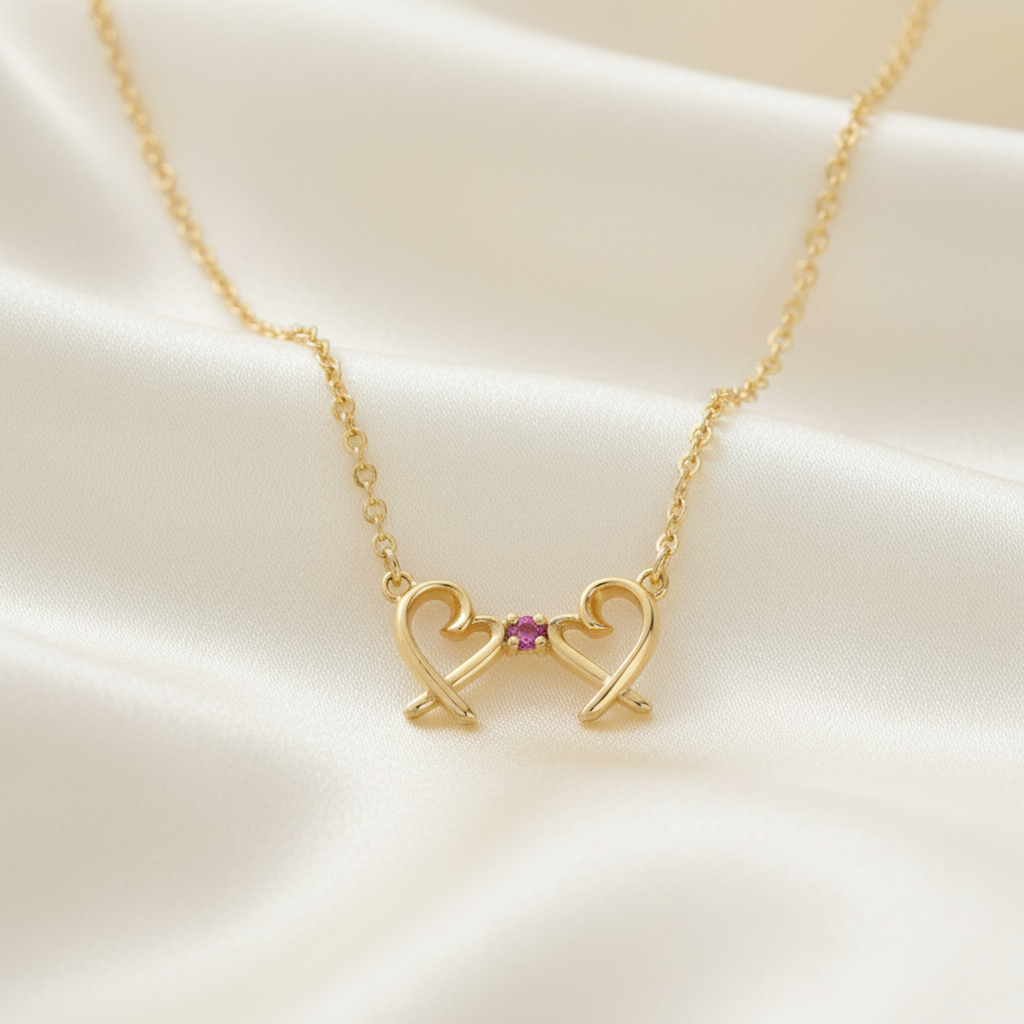 Tiffany Double Loving Heart · Sapphire