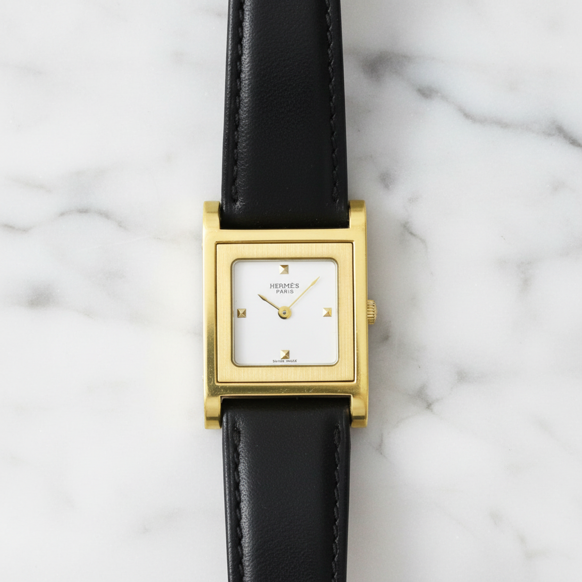 Hermès Medor · Gold Plated · Quartz