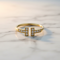 Tiffany T Wire · 18K Yellow Gold · Diamond