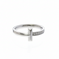 Tiffany T One · Diamond · 18K White Gold