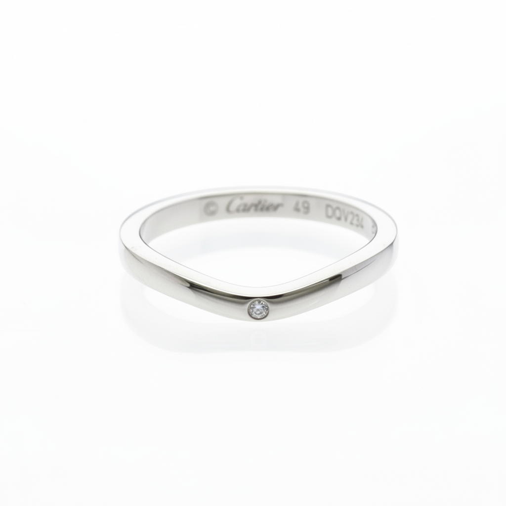 Cartier Ballerina · Platinum · Three Diamonds