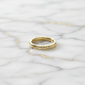 Tiffany Stacking Band · 3 Diamond · 18K Yellow