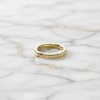 Tiffany Stacking Band · 3 Diamond · 18K Yellow