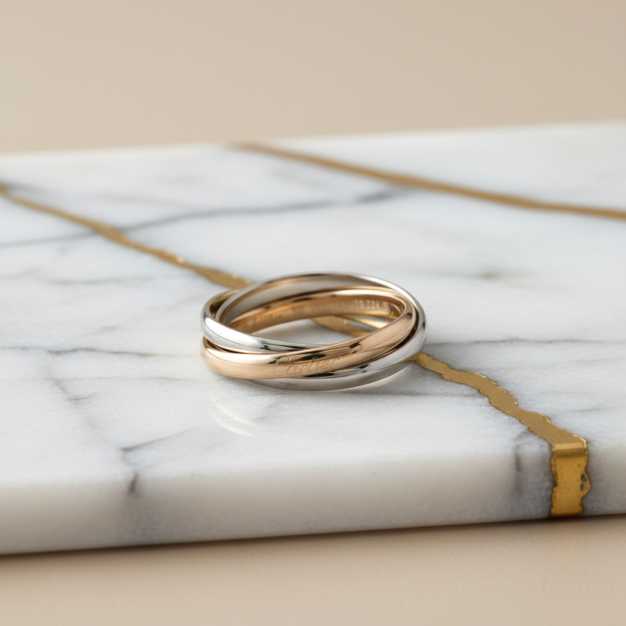 Cartier Trinity · Three Gold
