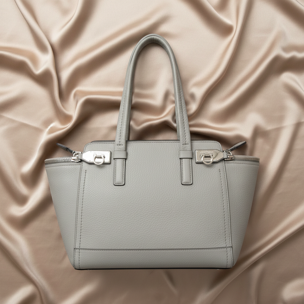 Salvatore Ferragamo Gancini · Leather Tote