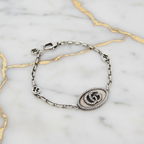 Gucci Double G · Silver 925 Charm Bracelet