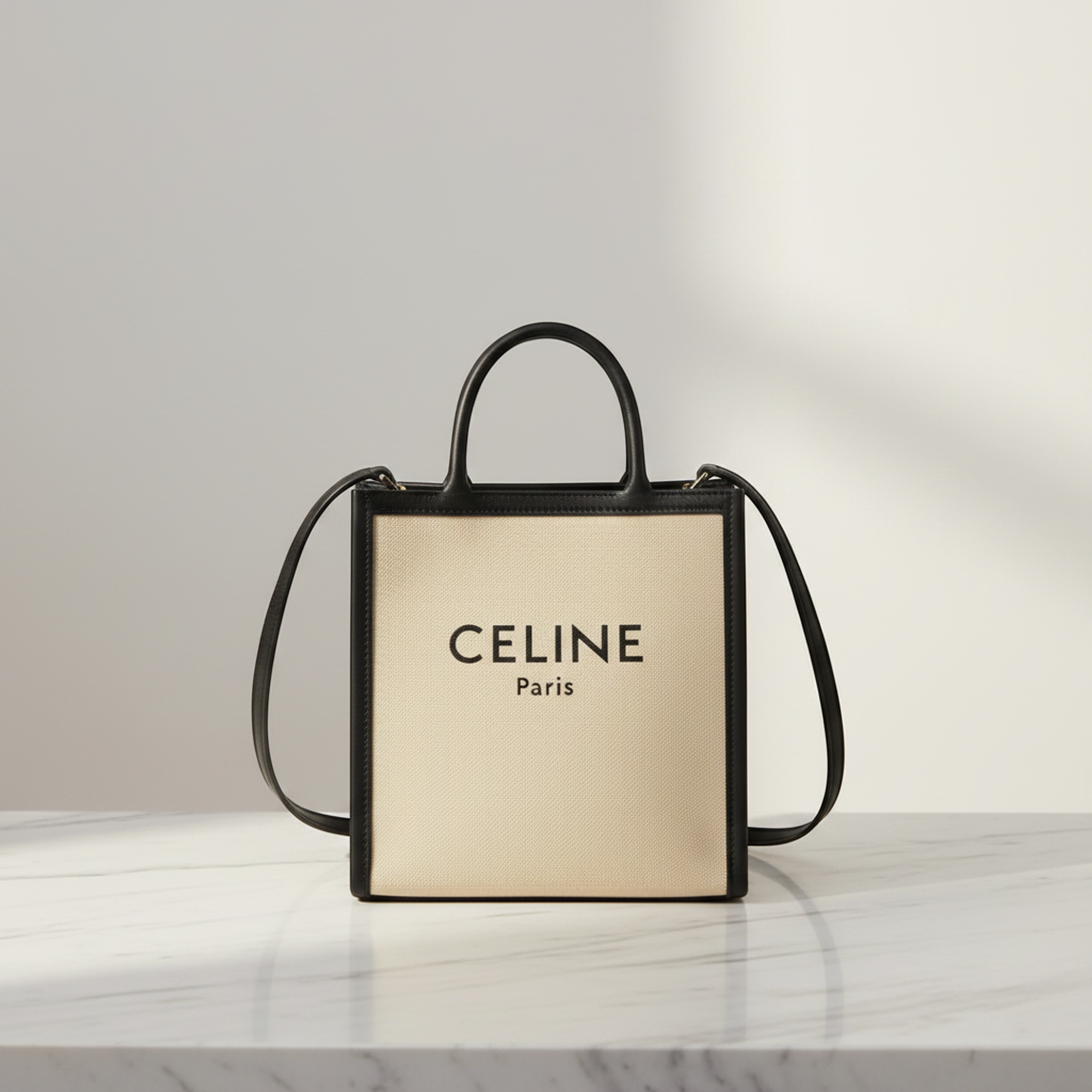 Celine Small Vertical Cabas · Canvas