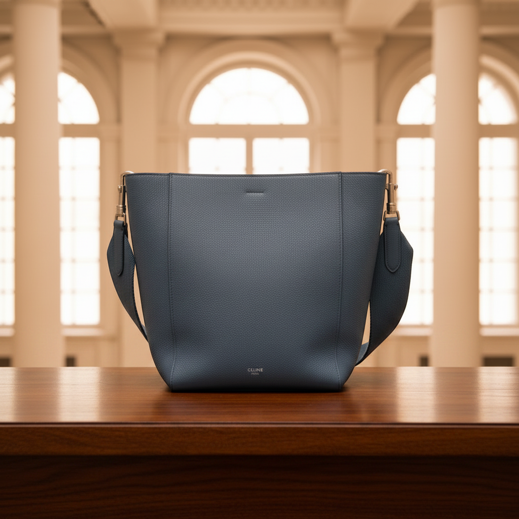 Celine Sangle Small Bucket · Leather