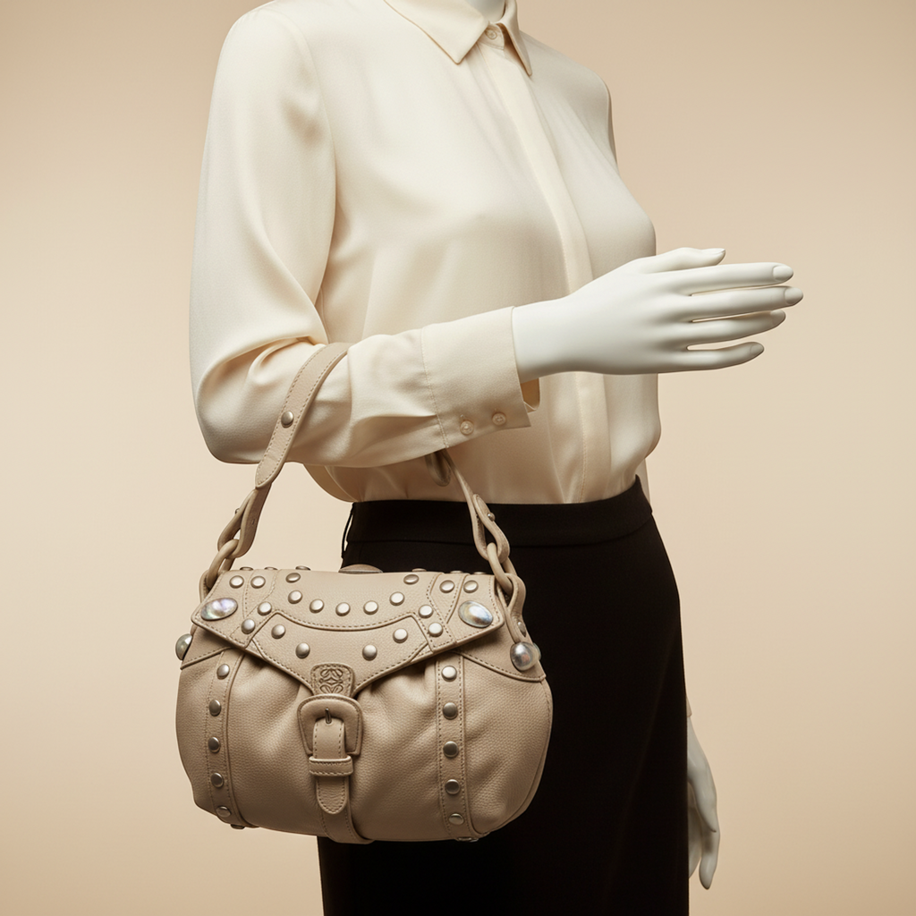 Loewe Belt Flap · Beaded Suede