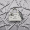 Prada Canapa · Denim · Flower Corsage