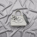 Prada Canapa · Denim · Flower Corsage