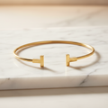 Tiffany T Wire · 18K Yellow Gold Bangle